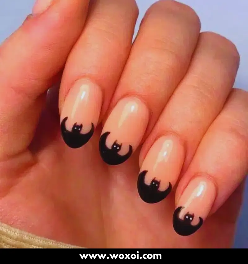 Black Halloween Nails