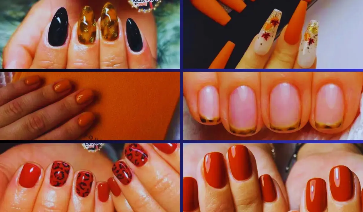 Burnt Orange Nail Designs